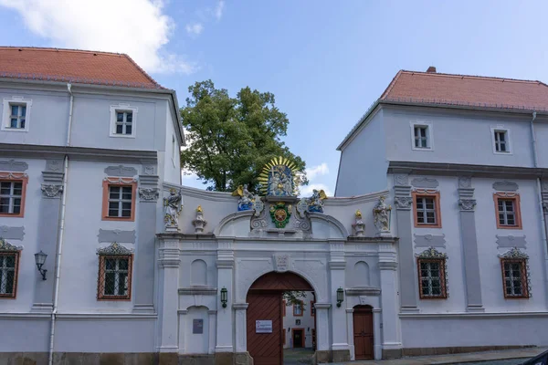 Bautzen Szászország Németország 2020 Szeptember Kilátás Bautzen Történelmi Katehdrális Fejezetépítésére — Stock Fotó