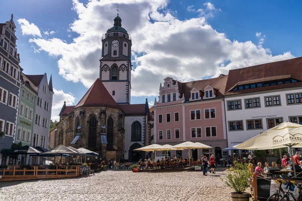 Meissen Sajonia Alemania Septiembre 2020 Vista Plaza Ciudad Histórica Meissen — Foto de Stock