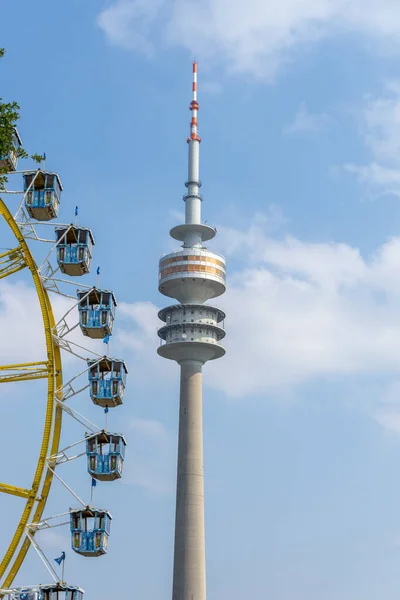 München Bayern Deutschland September 2020 Der Fernsehturm München Und Das — Stockfoto