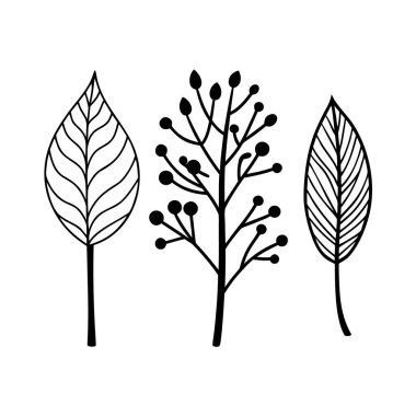 Ağaçların izole edilmiş ikonlar vektör illüstrasyon tasarımı