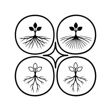 Vektör çiçek tasarım şablonu. el çizimi resimleme