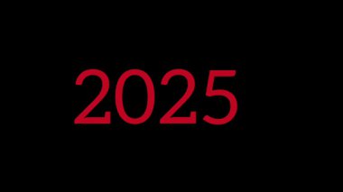 Yıl 2025 'ten 2026' ya değişiyor. 2025 'ten 2026' ya yükleniyor. Alfa Kanal Animasyonu. Neredeyse yeni yıl dilekleri 2026 'ya ulaşıyor. Mutlu yıllar 2026. Hoş geldiniz. 2025 'in sonu ve 2026' nın başı. Telif hakkı olmayan Stok Videosu