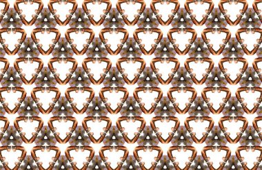 Karmaşık Girdaplar ve Çiçek Motifleri ile büyüleyici Geometrik Desen, Uyumlu ve Görsel Tasarım