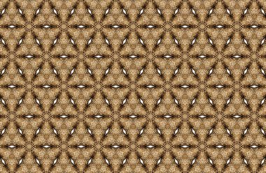 Kahverengi ve Bej 'in Karmaşık Geometrik Desenleri ve Tasarımları Dokular ve Şekilleri Kaleydoskopu