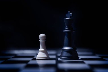 Satranç oyununda Piyon Krala Karşı. Finalde satranç oyunu yüzleşme. Küçük Lerin Gücü Kazanır. Yönetim Gücü kavramı.