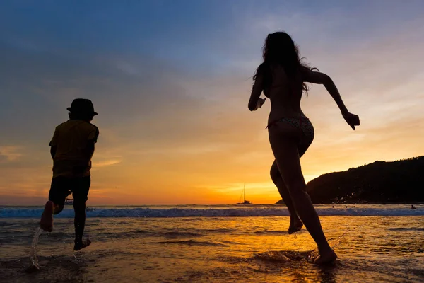 Adulto Asiático Atractivo Fondo Playa Hermoso Belleza Concepto Ojos Moda — Foto de Stock