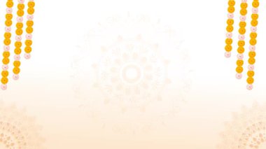 Çağdaş Hindistan Lüks Mandala Dönüşü Çiçek Animasyon Arkaplan Stok Video Görüntüsü (Kraliyet Ücretsiz)