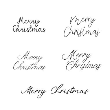 Mutlu Noeller. Tatil hat. El yazısı fırça yazı tebrik kartı, afiş, davetiye, afiş için.