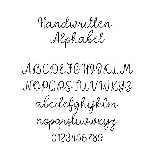 Vektor kaligrafie abeceda. Exkluzivní písmena. Dekorativní ručně psaných štětcem písmo pro svatební Monogram, loga, Pozvánka — Stockový vektor