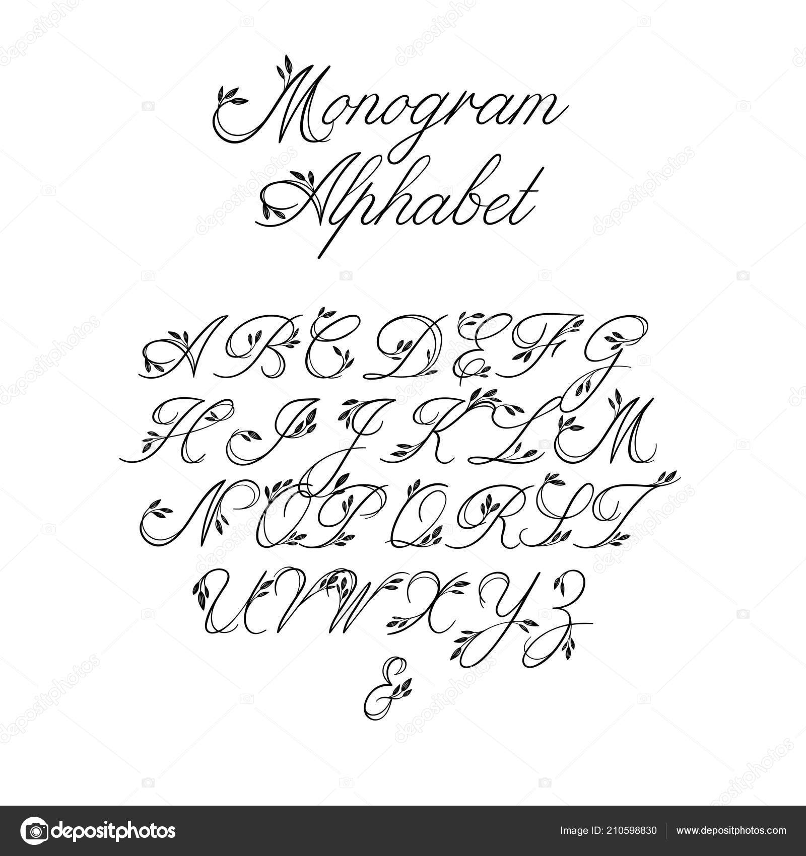 Decorative Calligraphy Alphabet