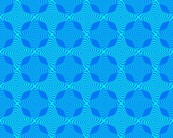 Soyut Mavi Geometrik Kusursuz Desen. Vektör İllüstrasyonu
