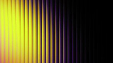 Violet ve Yellow Glass Gradient, Futuristik Hareket Arkaplanı. Ateşli turuncu çizgiler pürüzsüz bir şekilde neon sarısı ile birleşerek parlak bir tırtıklı yüzey oluşturur. Aydınlatılmış tasarım dinamik enerji taşır ve soyut duvar kağıtları için uygundur