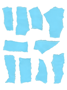 10 dikdörtgen yırtık kağıt koleksiyonu, ham kenarlı izole şablon parçaları, yaratıcı tasarım, reklam ve arka plan için mükemmel..