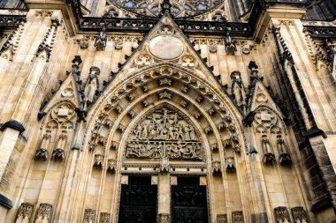 Prag, Çek Cumhuriyeti, kapı dekorasyon parçası