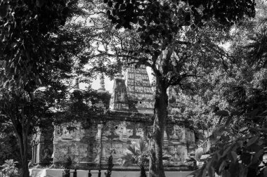 Siyah beyaz fotoğraf: tarihsel konumlar ve tarihi mekanlara Tayland / Chiang Mai il tarihi eserleri en büyük ikinci Bangkok