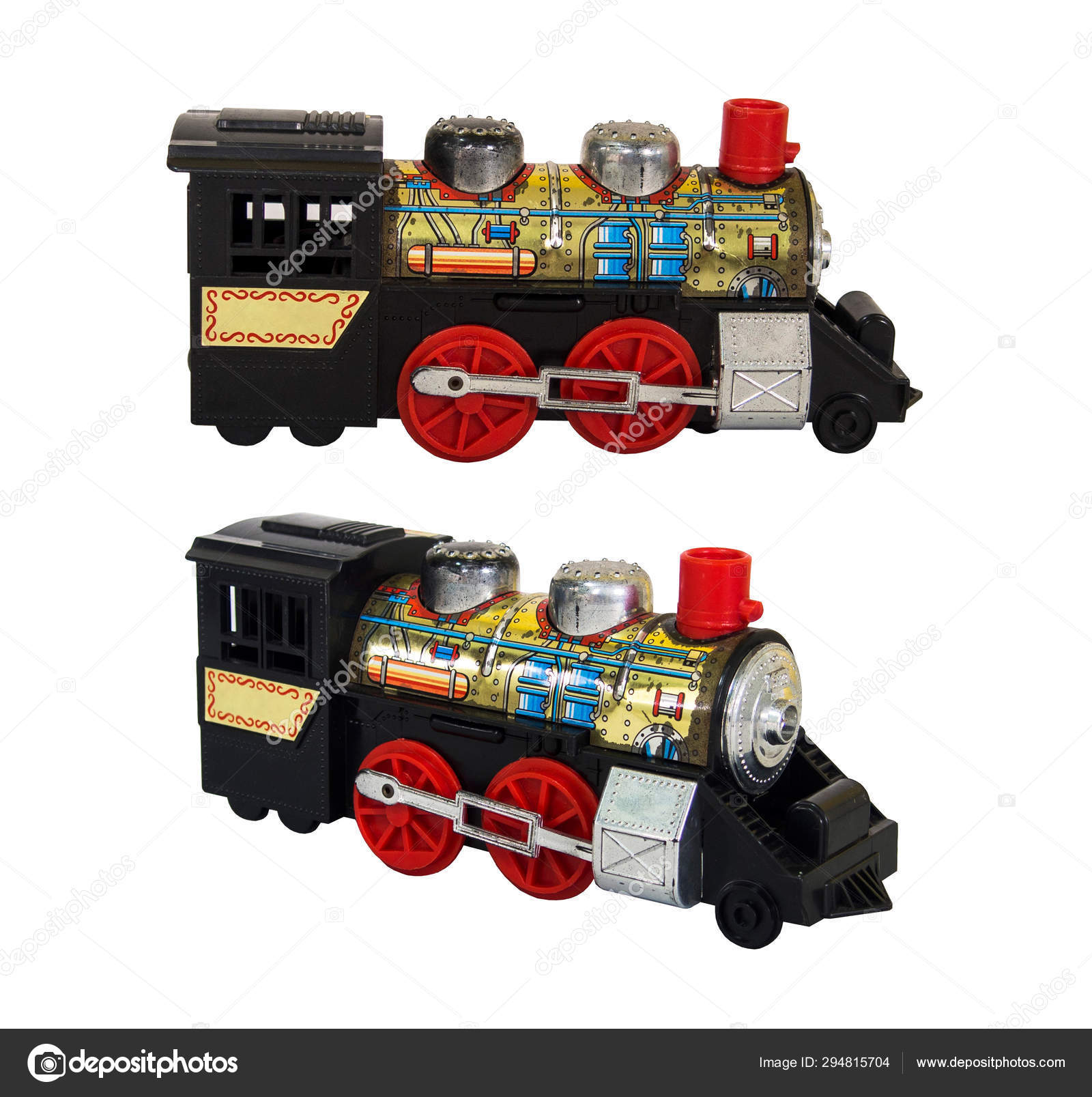tin toy trains vintage