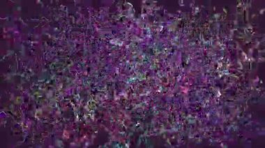 Soyut dijital fraktal model. Yatay yönelim.