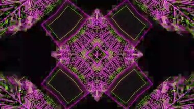 3D fütüristik kaleydoskop kalıpları