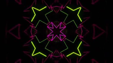 Neon lambalı 3 boyutlu özet arkaplan