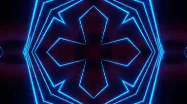 Parlayan neon ışıkları olan soyut arkaplan