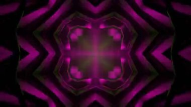 3 boyutlu fütüristik arkaplan, neon ışıkları ve renkli ışıklar.