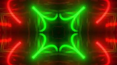 Siyah arkaplanda neon ışıkları