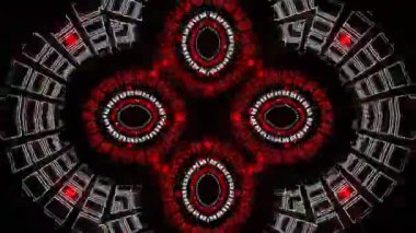 3 boyutlu fraktal arkaplan çizimi, soyut geometrik süslemeli tasarım