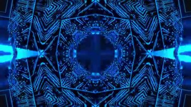 Neon ışıkları ile soyut arkaplanın 3 boyutlu görüntüsü