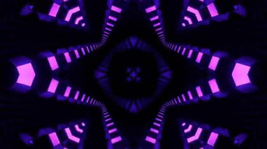 Neon ışıklı soyut arkaplan 3 boyutlu görüntüleme