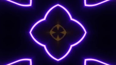 Soyut fraktal ışığın 3 boyutlu görüntülenmesi