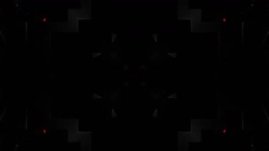 Soyut geometrik şekillerin 3 boyutlu canlandırması