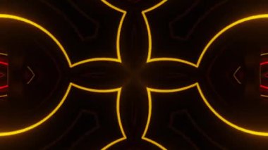 Siyah arkaplanda neon ışıkları