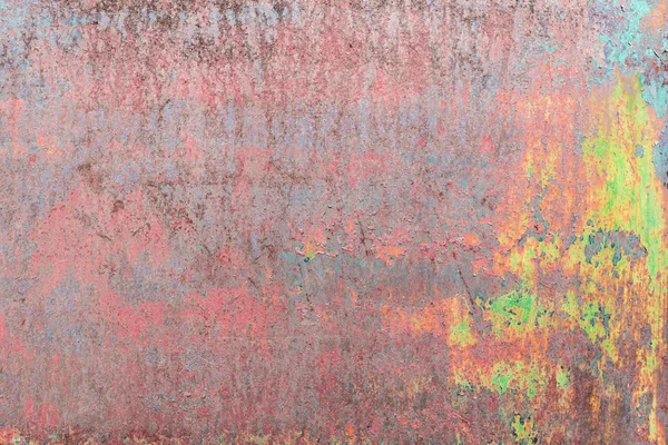 Textura Pared Metal Oxidado Color Abstracto Superficie Envejecida Erosionada — Foto de Stock