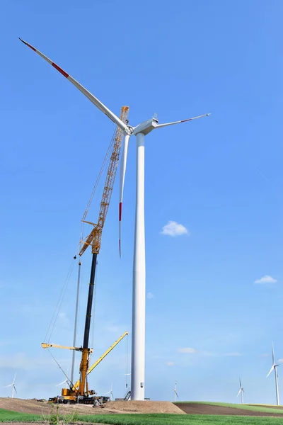 Baustelle Eines Windparks Alibunar Serbien — Stockfoto