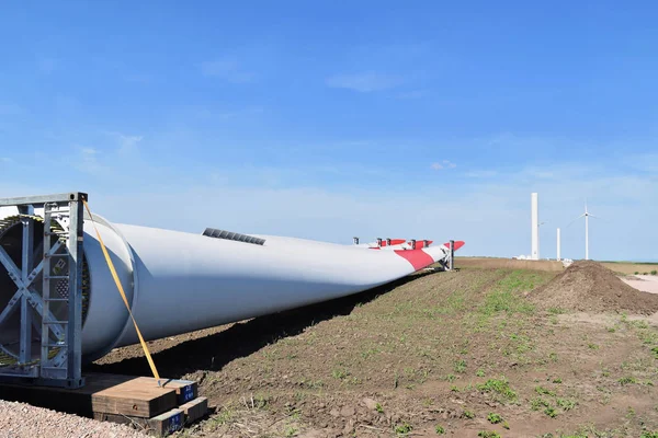 Baustelle Eines Windparks Alibunar Serbien — Stockfoto
