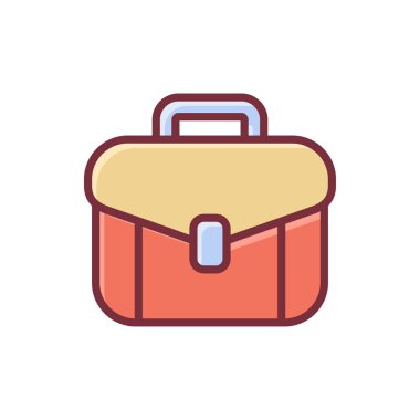 Evrak çantası ikon vektör tasarım şablonu. iş teması resimleme tasarımı