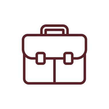 Evrak çantası ikon vektör tasarım şablonu. iş teması resimleme tasarımı