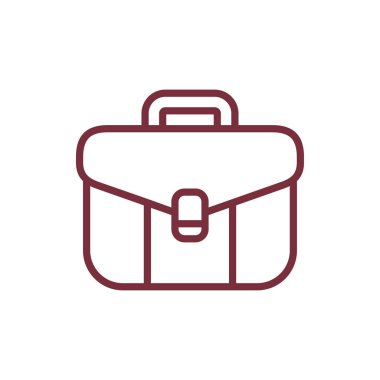 Evrak çantası ikon vektör tasarım şablonu. iş teması resimleme tasarımı