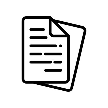 Paper document vector design template