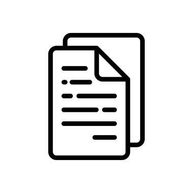 Paper document vector design template