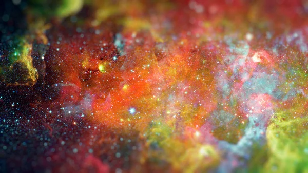 Nebula Galaxies Space Science Fiction Art Small Dof Elements Image — Stock Photo, Image