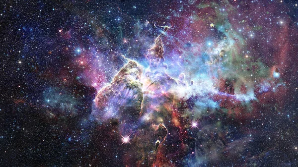 Mystic Mountain. Region in the Carina Nebula imaged by the Hubble Space Telescope. Elements of this image furnished by NASA.