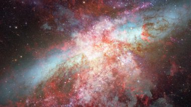 Uzayın derinliklerinde gaz bulutu. Bu görüntünün elementleri NASA tarafından desteklenmektedir.