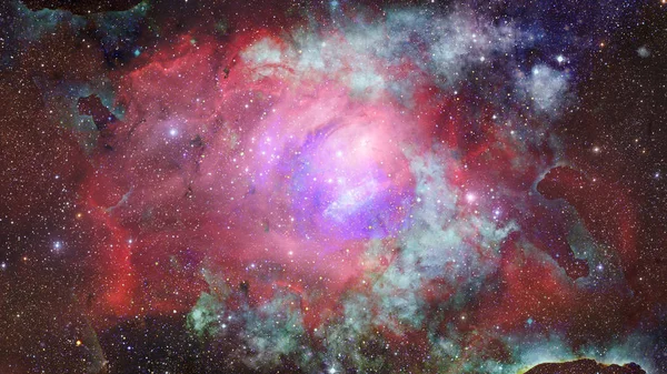 Stjärnklar Djupa Rymden Nebula Och Galaxy — Stockfoto