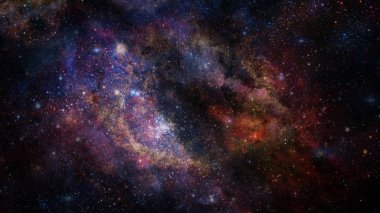 Derin uzayda Helix Nebulası. Bu görüntünün elementleri NASA tarafından desteklenmektedir.