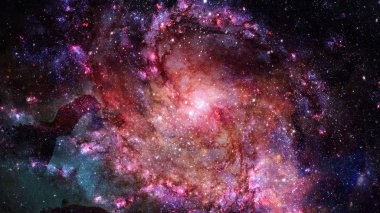 Evren yıldız, Bulutsusu ve galaxy ile dolu. Nasa tarafından döşenmiş bu görüntü unsurları