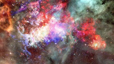 Derin uzayda nebula ve yıldızlar. Bu görüntünün elementleri NASA tarafından desteklenmektedir.