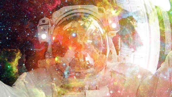 Astronaut Weltraum Science Fiction Kunst Elemente Dieses Bildes Von Der — Stockfoto