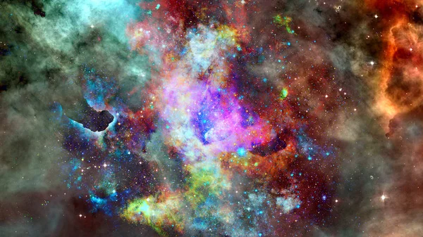 Mgławica Gwiazd Przestrzeń Kosmiczną Tajemniczy Wszechświat Elementy Tego Obrazu Dostarczone — Zdjęcie stockowe