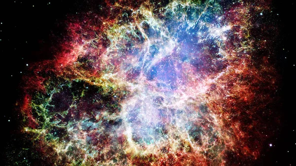 Cielo Nocturno Con Estrellas Nebulosa Elementos Esta Imagen Proporcionados Por —  Fotos de Stock